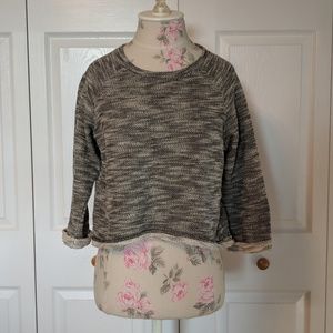 Black and White cropped Billa Bong Sweater